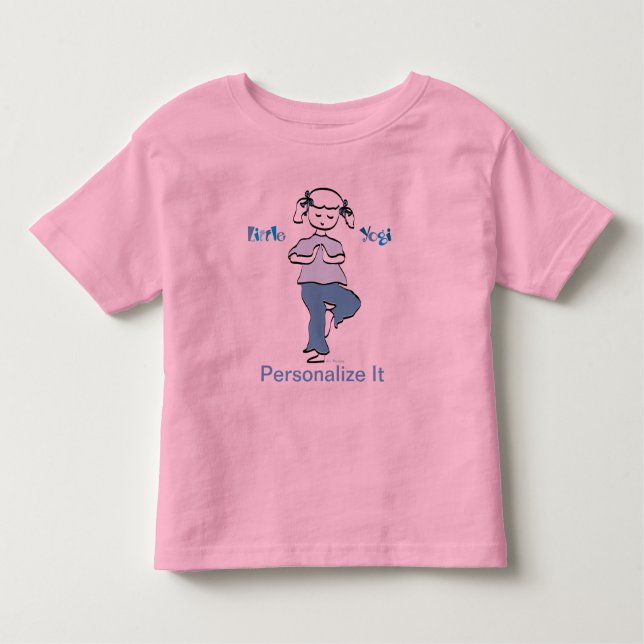 Little Yoga Girl Tee Shirt (Front)