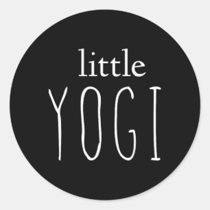 Little Yogi Toddler Child Kid Yoga  Classic Round Sticker
