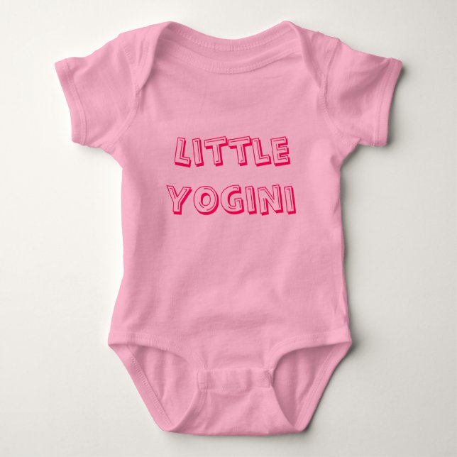 Little Yogini - Baby Yoga Clothes Baby Bodysuit (Front)