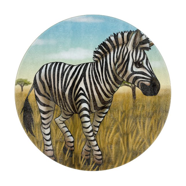 Little Zebra cutting board (Front)
