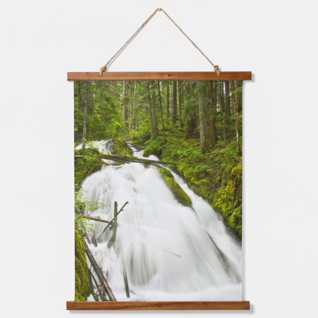 Little Zig Zag Falls | Mount Hood National Forest Hanging Tapestry (Front)