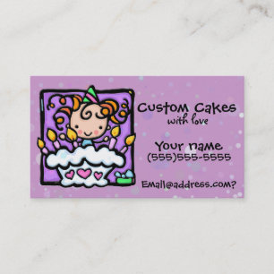 LITTLEGIRLIE Cake decorating Custom card
