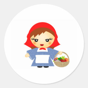 LittleRed Riding Hood Classic Round Sticker