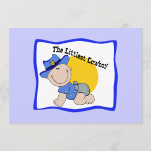 Littlest Cowboy Invitations - Personalise