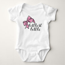 littlest little outfit for baby girl with pink bow