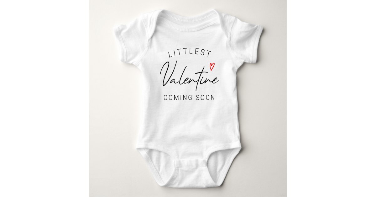 baby littlest valentines valentines announcement new baby custom date Valentines onesie Custom pregnancy announcement valentines