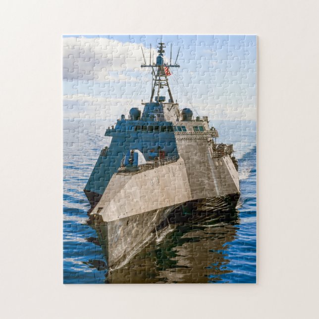 LITTORAL COMBAT SHIP – LCS-16 (11x14 INCH) Jigsaw Puzzle (Vertical)
