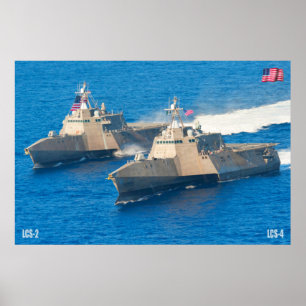 LITTORAL COMBAT SHIP – LCS-4 POSTER