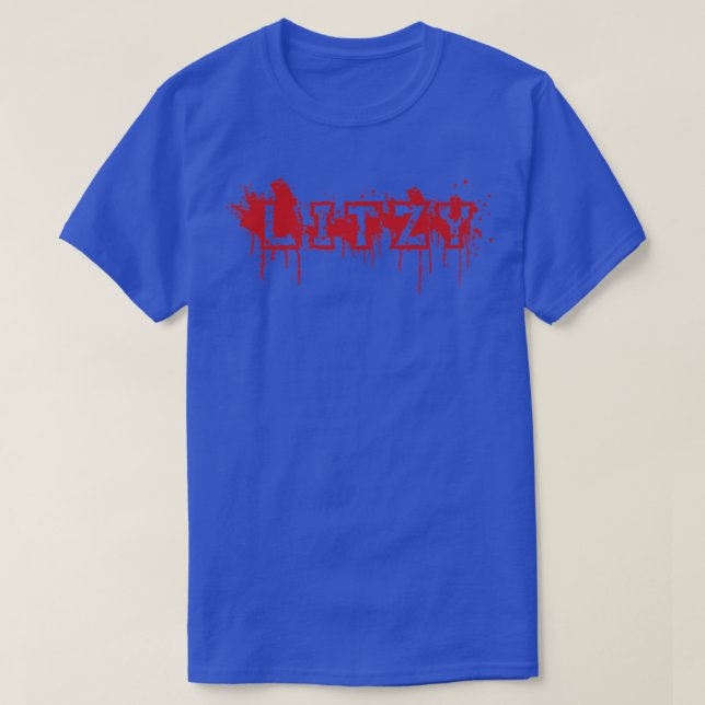 Litzy  First Name Halloween Costume Personalized  T-Shirt (Design Front)
