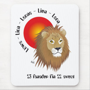 Liun 23 fanadur fin 22 avust Mauspad Mouse Pad