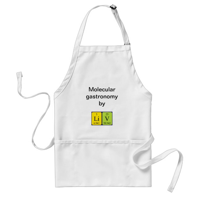 Liv periodic table name apron (Front)