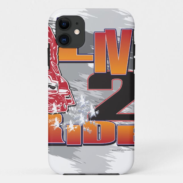 LIVE-2-RIDE-SLED Case-Mate iPhone CASE (Back)