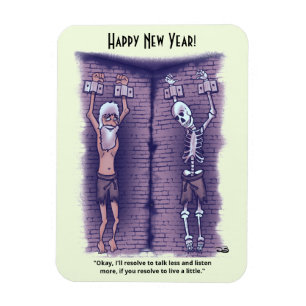 Live A Little New Year's Photo Magnet