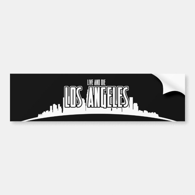 Live and Die In LA Bumper Sticker (Front)