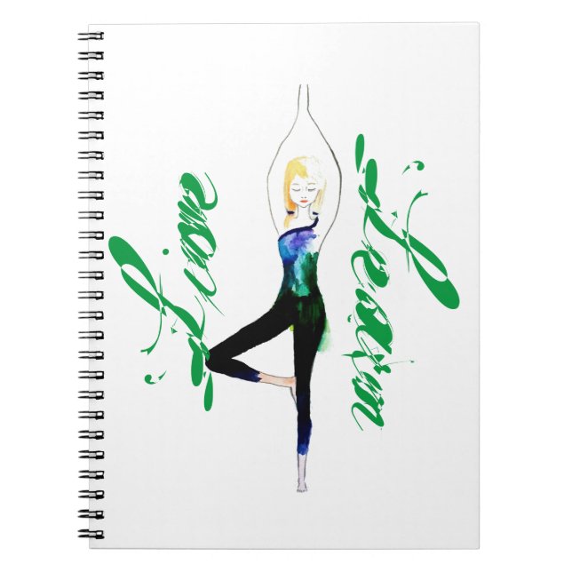 Live and Learn Yoga Notebook (Front)