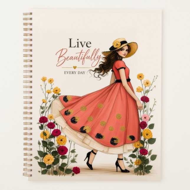 Live Beautifully Every Day Planner (Front)