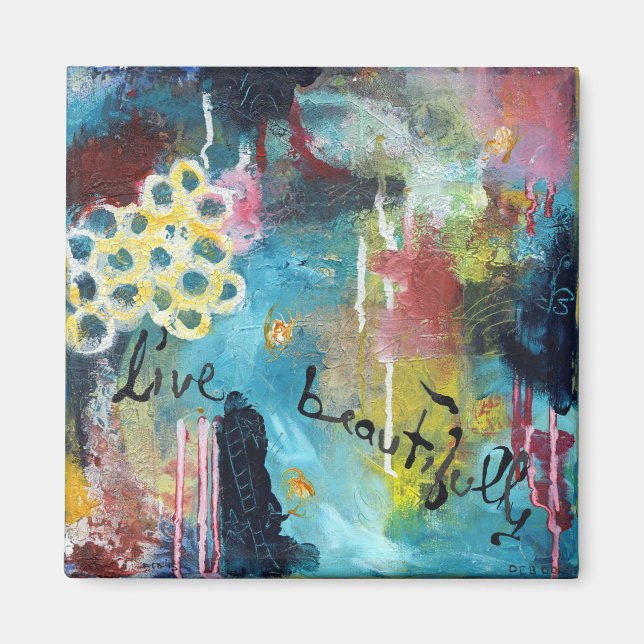 Live Beautifully Magnet (Front)