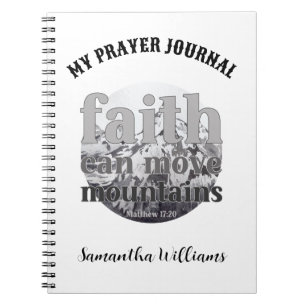 Live by faith custom notebook