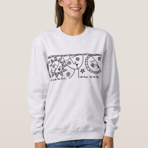 Live By the Sun Abstract Art to Wear Sweatshirt