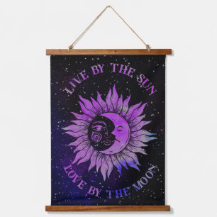 Live by the Sun, Love by the Moon Hanging Tapestry