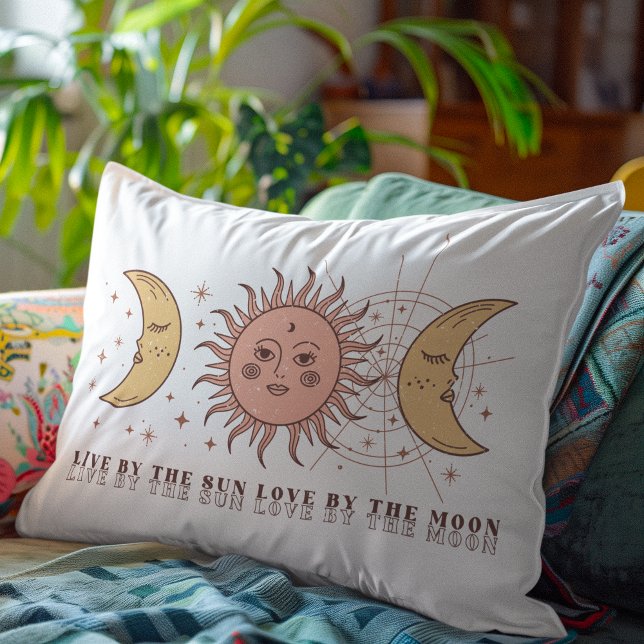Live By The Sun Love By The Moon Lumbar Cushion (Creator Uploaded)