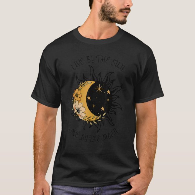 Live By The Sun Love By The Moon Spirituality Vint T-Shirt (Front)