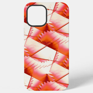 Live coral zigzag or digital saws in the sun light iPhone 12 pro max case