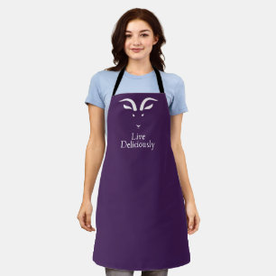 Live Deliciously Black Phillip Apron
