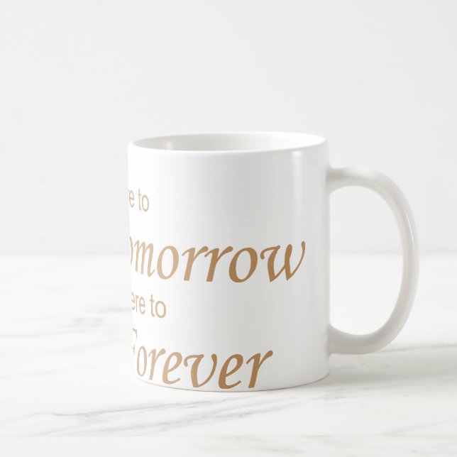 Live - Die Tomorrow yellow Coffee Mug (Right)