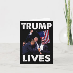 Live Donald Trump Mug Shot - Never Surrender Card