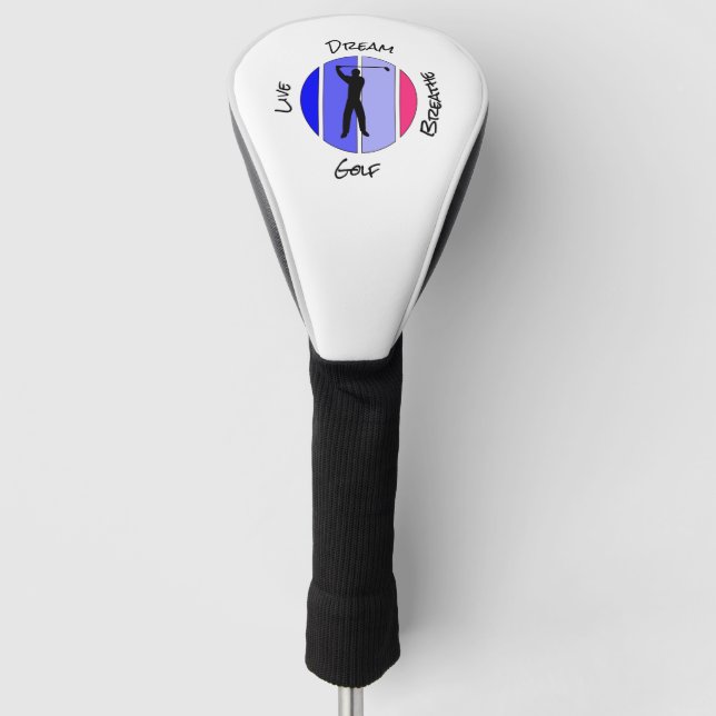 Live, dream, breathe golf golf head cover (Front)