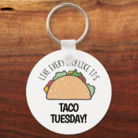 Live Every Day Like It's Taco Tuesday Funny Food