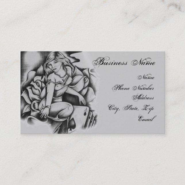 Live Fast Business Card (Front)