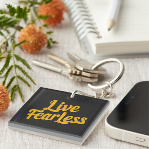 Live Fearless - Motivation Key Ring