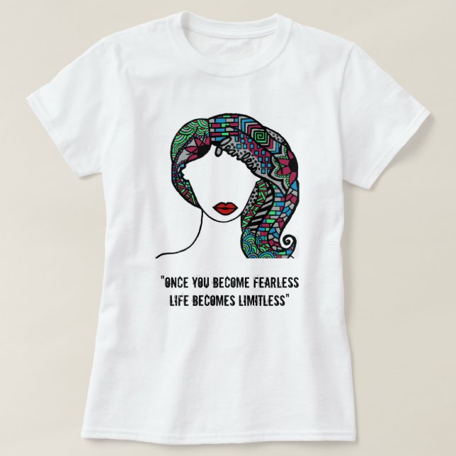 Live Fearlessly T-Shirt (Design Front)