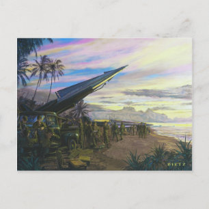Live Fire at Kahuku by Jim Dietz National Guard Postcard