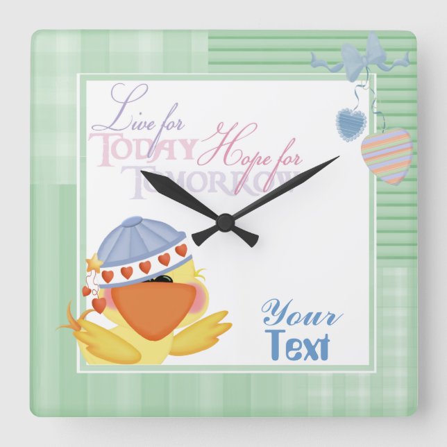 Live For Today Wall Clock (Front)