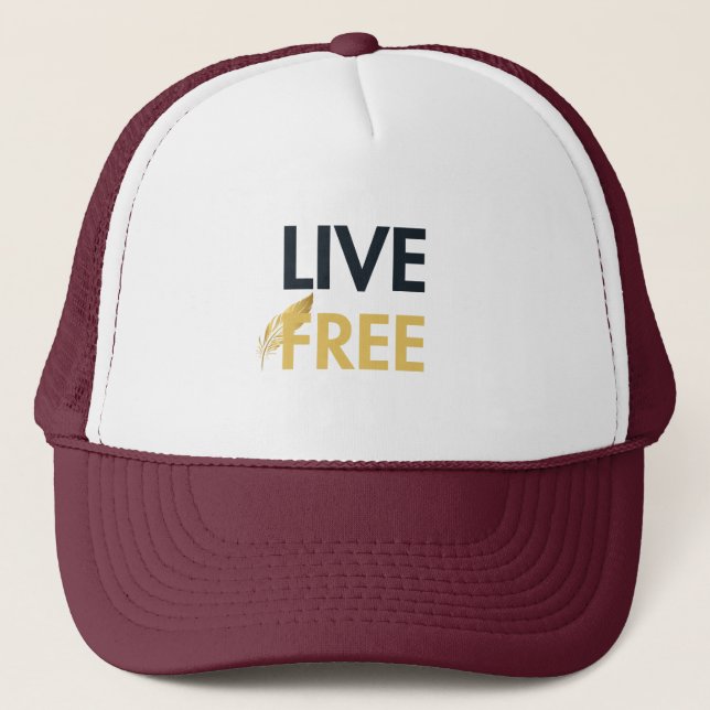Live Free Hat | AMAR Prints (Front)