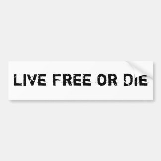 Live Free or Die Bumper Sticker