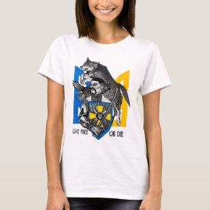 Live-free Or Die Cossack Warrior Ukraine Flag T-Shirt