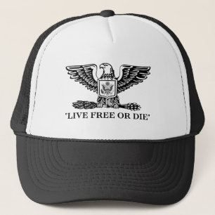 Live Free or Die Eagle  Trucker Hat