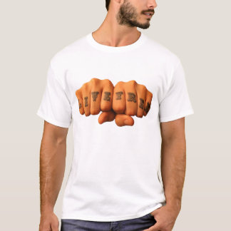 Live Free Podcast Knuckles All Colours T-Shirt