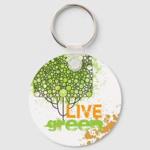 Live Green Key Ring