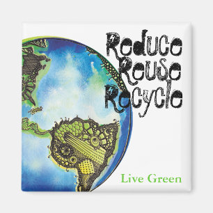 Live Green Magnet