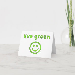 Live Green Pro Environment Eco Friendly Renewable Card