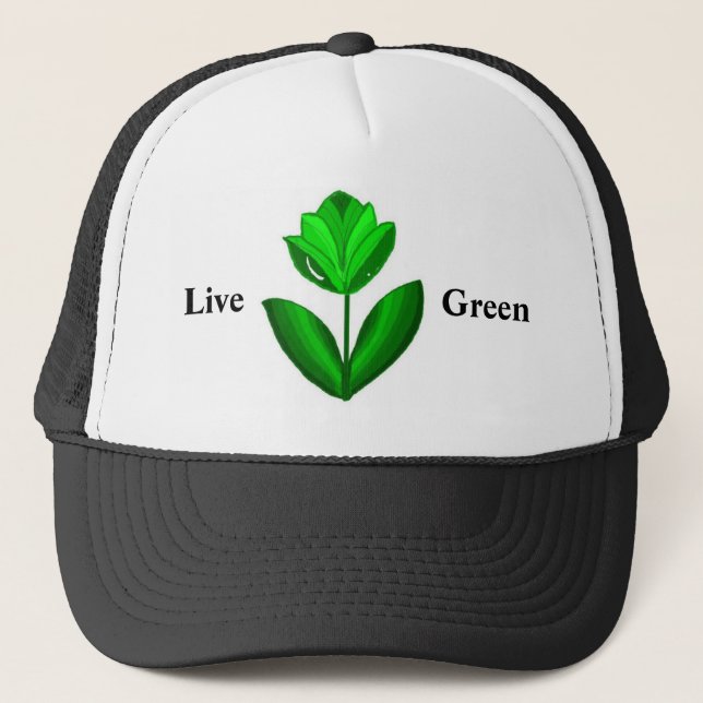 Live Green Trucker Hat (Front)