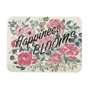 Live in Bloom   Happiness Blooms Magnet