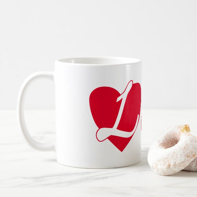 Live in love coffee mug (With Donut)