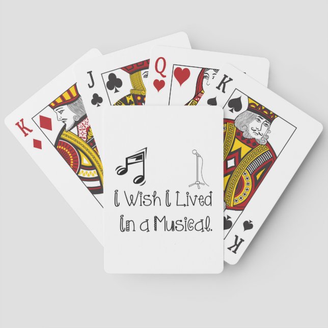 live in musical playing cards (Back)