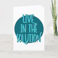 Live In The Solution Recovery Slogan Anniversary